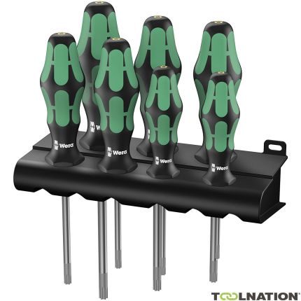 Wera 05223161001 367/7 Juego de destornilladores TORX HF Kraftform Plus con función de sujeción + soporte, 7 piezas - 3