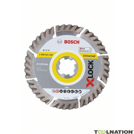 Boschw X-LOCK Disco de corte de diamante Mejor para Universal 125 x 22,23 x 2,0 x 10,0 mm 2608615166 - 6