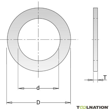 CMT 299.212.00 Anillo reductor 30 x 25,4 x 2 - 1