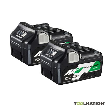 HiKOKI 373788 TwinPack - BSL36A18 Batería Multivolt 36V 2.5Ah/ 18V 5.0Ah Li-Ion - 2