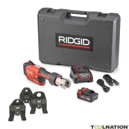 Ridgid 69838 RP351-B Kit Estándar 12 - 108 mm Juego básico de alicates de presión 18V 2.5Ah Li-Ion + mordazas M 15-18-22 - 1