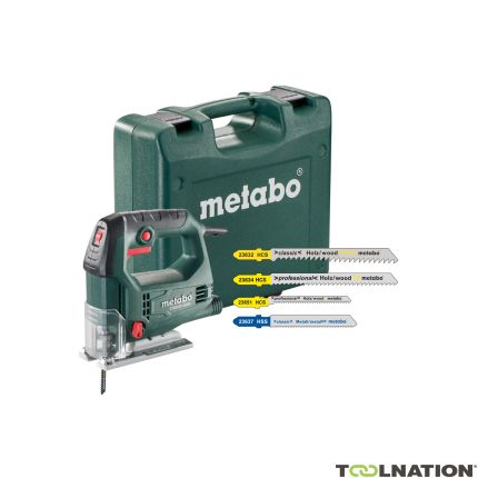 Metabo 690920000 STEB 65 Quick SET Sierra de calar pendular de 450 W + 20 hojas de sierra de calar - 1