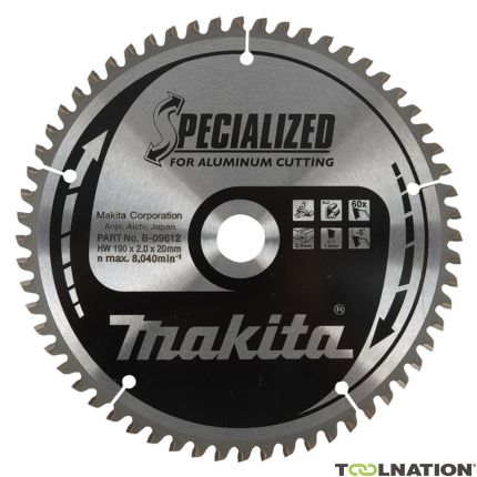 Makita B-09684 Hoja de sierra HM Spec. Aluminio 305 x 30 x 100T - 1