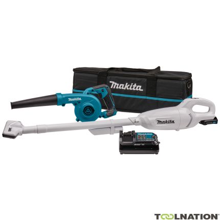 Makita CLX245SAX1 Juego combinado - aspirador sin cable CL108FDZW + soplador sin cable UB100D 12V 2.0Ah Li-Ion - 1