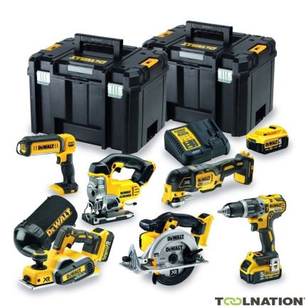 Dewalt DCK665P3T 6-delige combiset XR 18V ​​3 x 5.0 Ah Li-Ion in het T-Stak systeem - 1