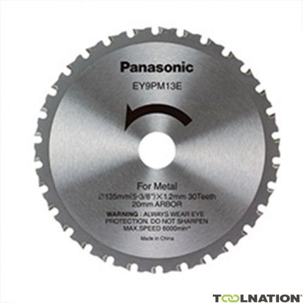 Panasonic EY9PM13E hoja de sierra para metales 135 x 1,2 mm, 30T - 1