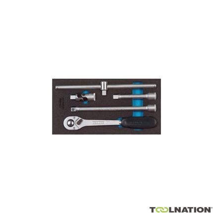 Gedore 1500 CT1-1993 T Check-Tool inserto con surtido de accesorios para llaves de vaso 5 piezas 2309106 - 1