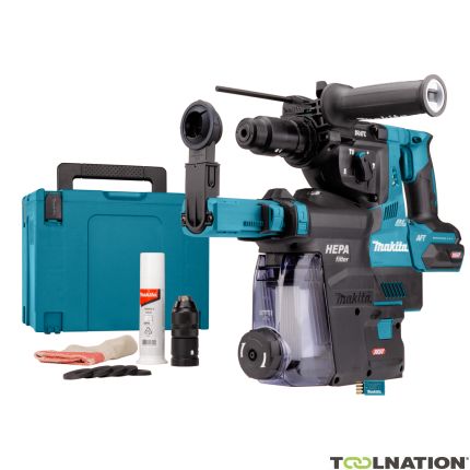 Makita HR002GZ05 Martillo combinado SDS-Plus 40V Max con extracción de polvo, sin baterías ni cargador - 1