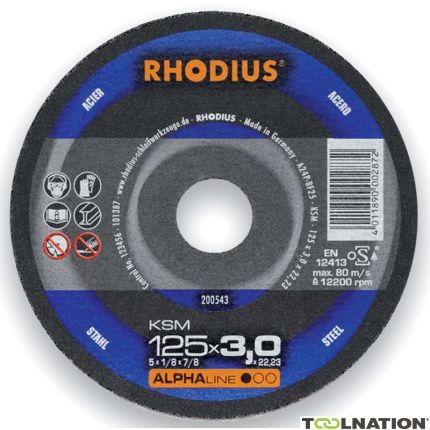 Rhodius 200539 Disco de corte KSM Metal 115 x 3,0 x 22,23 mm - 1