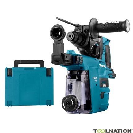 Makita DHR242ZJW Martillo combinado de 18 voltios + aspiración incorporada DX06 excluyendo baterías y cargador + ¡5 años de garantía del distribuidor! - 3