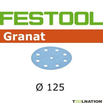 Festool TNRO125GR01 Granat P80 + P120 + P180 + P240 Papel de lija SET Rotex 125 - 1