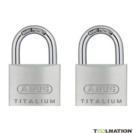 ABUS 64TI/30 TWINS C 64Ti/30 Candado Titalium, dos piezas, de acción directa - 1