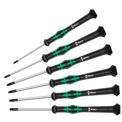 Wera 05118154001 2067/6 Juego de destornilladores Micro TORX BO + soporte, 6 piezas