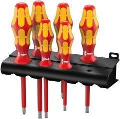 Wera 05347777001 160 i/168 i/6 Juego de destornilladores Kraftform Plus Serie 100 + soporte, 6 piezas