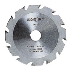 Mafell 091794 Disco de fresado, elíptico HM 120 x 3,6 x 20 mm,12 Z KFU1000E