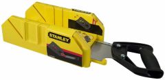 Stanley 1-19-800 Caja de ingletes de plástico con sierra L350mm/B143mm/H95mm