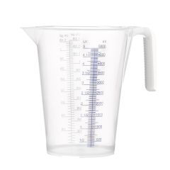 Pressol 07 065 Vaso de medida PP 5L escala transparente ml/l US gal/UK gal