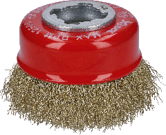 Boschw X-LOCK Cup Brush Clean for Metal 75 mm de alambre corrugado chapado en latón 2608620730