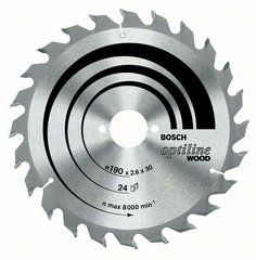 Boschw 2608641172 Hoja de sierra circular 160 x 20 x 48T Optiline Wood