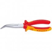 Knipex 26 26 200 2626200 Alicates para teléfonos curvados + cortador lateral VDE 200 mm