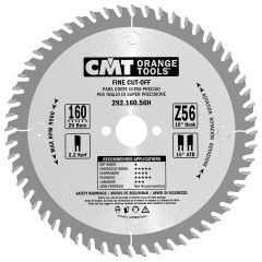 CMT 292.160.56H Hoja de sierra HM diente fino 160 x 20 x 56T