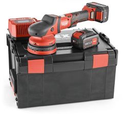 Flex-tools 438413 XCE 8 125 18.0-EC/5.0 SET Pulidora excéntrica con accionamiento acoplado 18V 5.0Ah Li-Ion en L-Boxx