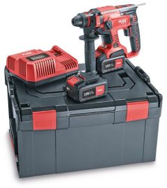 Flex-tools 461768 CHE 18.0-EC/5.0 SET Martillo combinado SDS-plus 18V 5.0Ah Li-Ion en L-Boxx