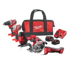 Milwaukee M18 FPP5FK-502B M18 FUEL™ powerpack - 5 máquinas 18V 5.0Ah Li-Ion en bolsa 4933471209