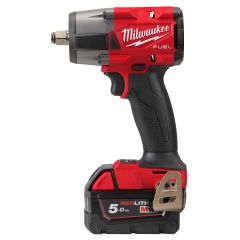 Milwaukee 4933478450 M18 FMTIW2F12-502X Llave de impacto a batería de 1/2" con anillo de fricción 18V 5.0Ah Rojo Li-Ion