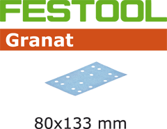 Festool 497126 Hojas de lijado Granat STF 80x133 P400 GR/100