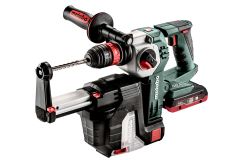 Metabo Martillo combinado sin cable KHA 18 LTX BL 24 con aspiración ISA 18 LTX 24 SDS-Plus 18V 4,0/5,5 Ah Li-HD 600211930