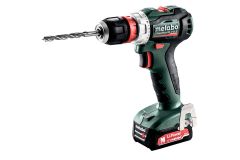 Metabo 601039500 Taladro inalámbrico PowerMaxx BS 12 BL Q de 12 voltios y 2,0 AH de iones de litio