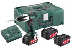 Metabo 602103960 Taladro de impacto inalámbrico SB 18 LT de 18 voltios y 4,0 Ah de iones de litio