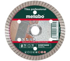 Metabo 626874000 Disco de corte de diamante profesional, TP 76 x 10 mm