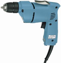 Makita 6510LVR Taladro ligero y duradero con portabrocas de sujeción rápida de 10 mm