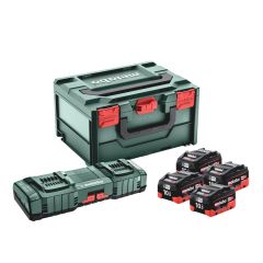 Metabo Batería 4 x 18V LiHD 10.0Ah + cargador ASC 145 DUO en MetaBox 685143000