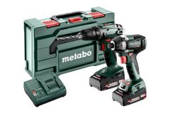 Metabo 685193000 Juego combinado 2.8.1 18V 2.0Ah Li-Ion - Taladro sin cable BS18 + Llave de impacto SSD18 LT 200 BL