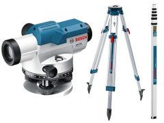 Boschw GOL20D Instrumento de nivel de burbuja + Trípode BT160 + Regleta de medición GR500 061599404R