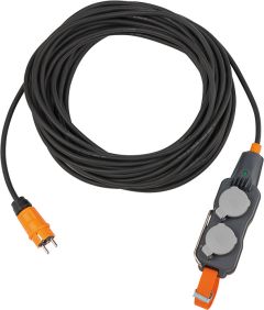 BrennenstuhlLINE 9161250160 Bloque de alimentación con cable de extensión IP54 4x 25 m negro H07RN-F 3G1,5