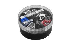 Wiha C001A200 Manguitos dobles con cuello de plástico, juego 2 x 0,75 - 2 x 2,50 mm² 200 piezas código de color 1 (FR) en caja dispensadora