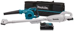 Makita CLX245SAX1 Juego combinado - aspirador sin cable CL108FDZW + soplador sin cable UB100D 12V 2.0Ah Li-Ion