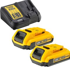 DeWalt DCB115D2-QW DCB115D2 Kit de arranque de 18V (2 baterías de 2,0Ah) + XR multilader