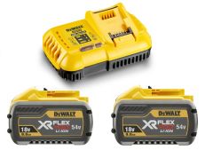 DeWalt DCB118X2-QW Kit de inicio FlexVolt - 2 baterías FlexVolt 54V 9.0Ah Li-Ion + cargador rápido DCB118