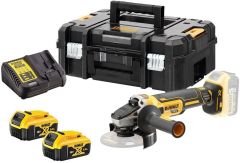 DeWalt Amoladora angular de batería DCG405P2-QW 125 mm 18V 5.0Ah Li-Ion en TSTAK