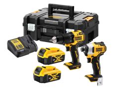 DeWalt Juego combinado DCK2062M2T-QW 18V 4.0Ah Li-Ion - Taladro sin cable DCD709 + Trituradora de impacto DCF809