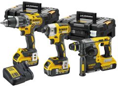 DeWalt DCK368P3T-QW Juego combinado DCK368P3T Martillo DCH273 + Taladro sin cable DCD796 + Llave de impacto DCF887 18 voltios 3 x 5.0AH Li-ion