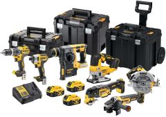 DeWalt DCK755P3T Paquete combinado de 7 piezas XR de 18 voltios y 5,0 Ah de iones de litio que incluye 3 baterías