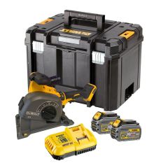 DeWalt DCG200T2-QW DCG200T2 Corta Ranuras Flexvolt 54 Voltios 6.0 AH Li-ion 0-32 mm