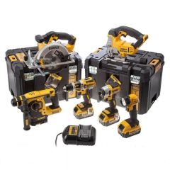 DeWalt DCK699M3T Combopack XR 18 Voltios 3 x 4,0 Ah Li-Ion - 5 máquinas + linterna y 2 maletas T-Stak