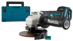 Makita DGA518ZJU Amoladora angular 18V 125 mm (AWS) con freno en Mbox sin baterías ni cargador